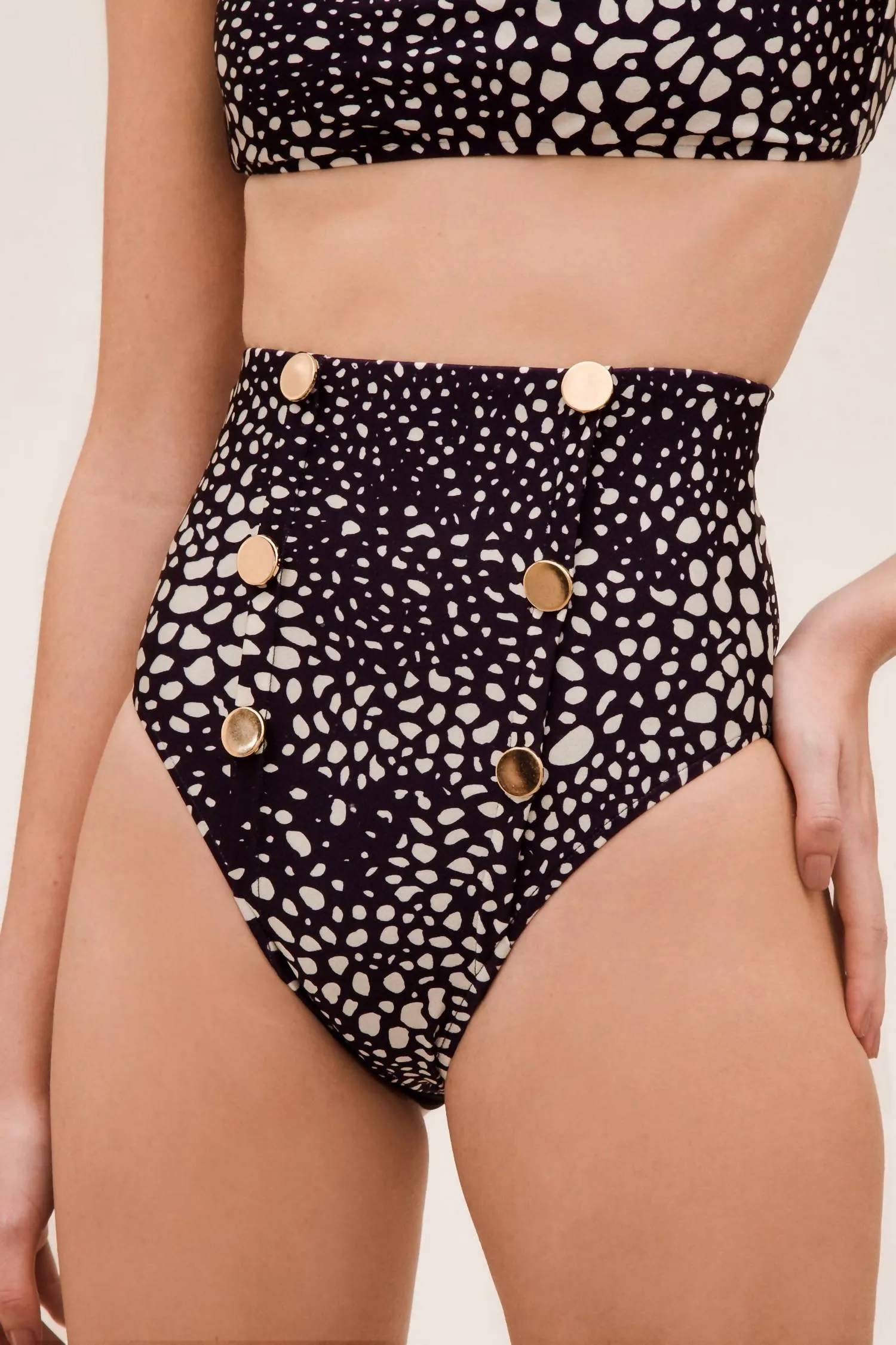 Adriana Degreas - Marine Pois High Leg Bikini