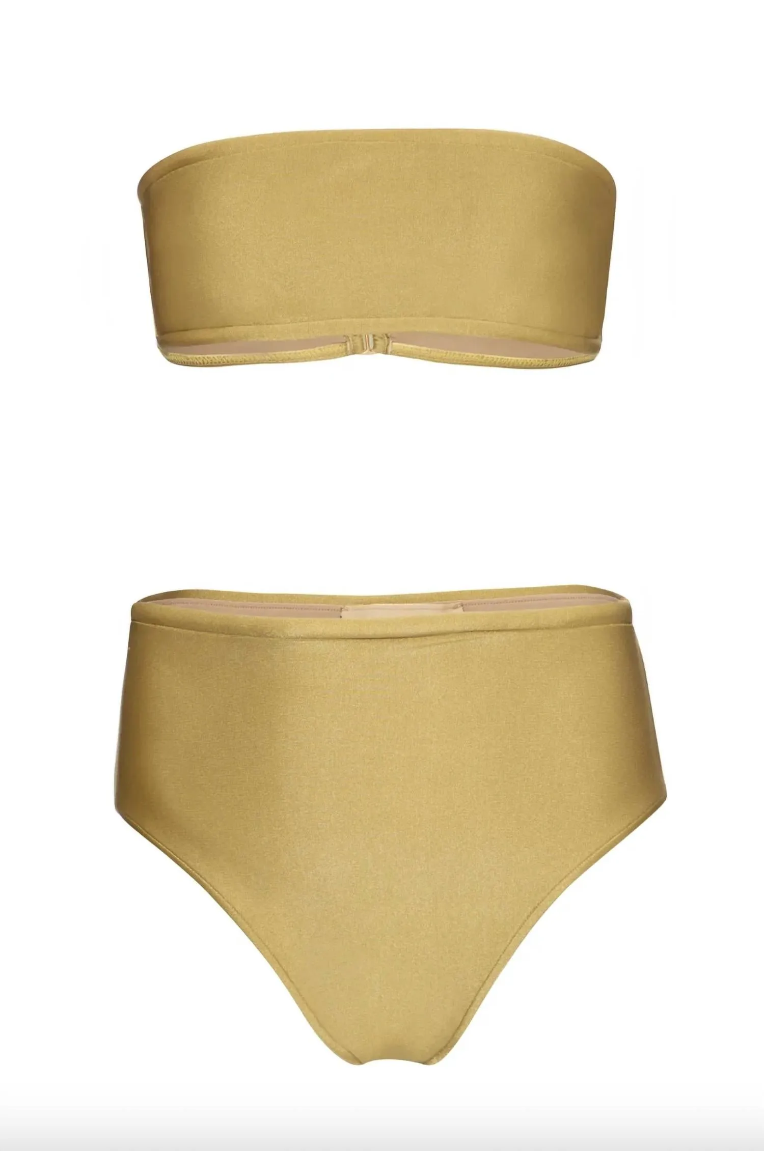 Adriana Degreas - Women's Solid High-Leg Bandeau Bikini