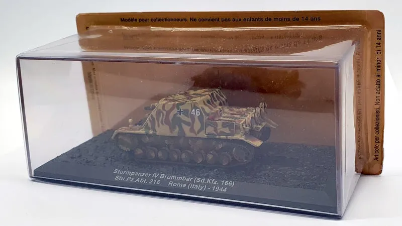 Altaya 9cm Long Diecast AL2307 - Sturmpanzer IV Brummbar (Sd.kfz 166)