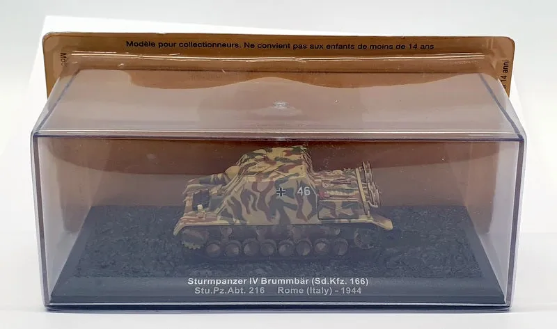 Altaya 9cm Long Diecast AL2307 - Sturmpanzer IV Brummbar (Sd.kfz 166)
