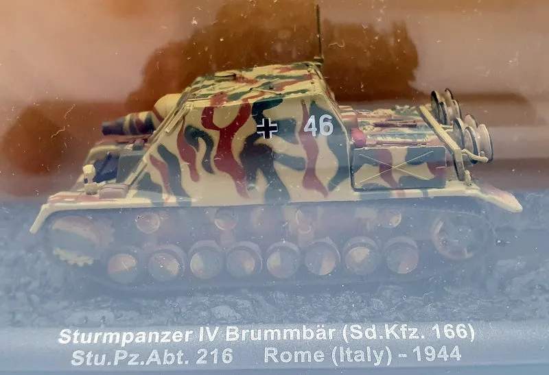 Altaya 9cm Long Diecast AL2307 - Sturmpanzer IV Brummbar (Sd.kfz 166)