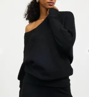 &Merci - Ribbed Boat Neck Sweater