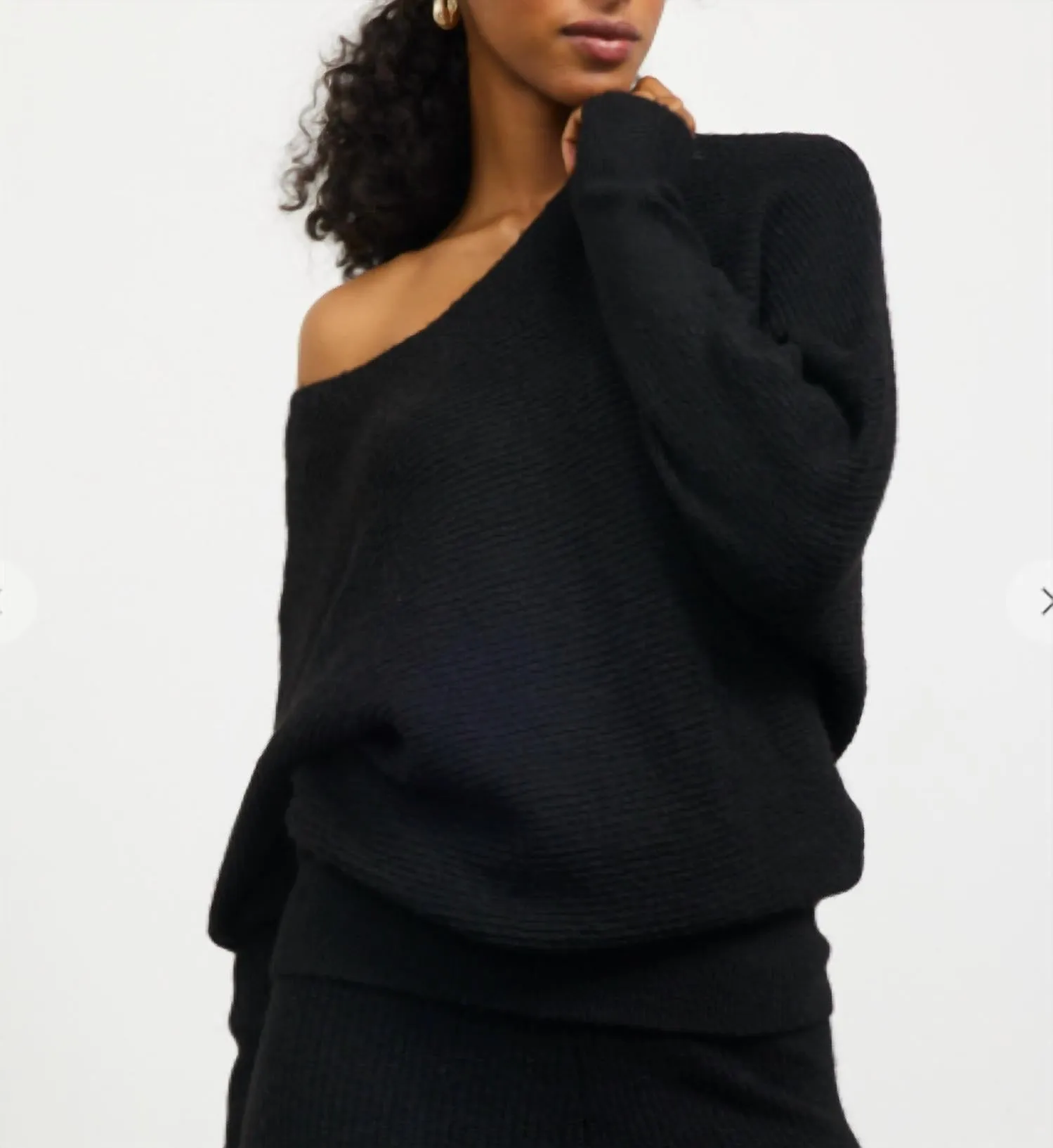 &Merci - Ribbed Boat Neck Sweater