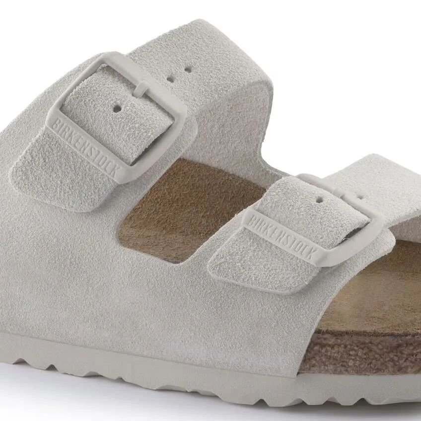 BIRKENSTOCK ARIZONA WHITE SUEDE