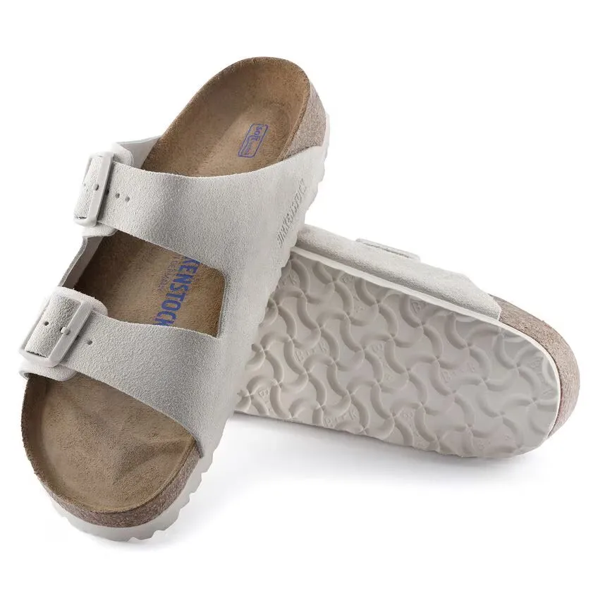 BIRKENSTOCK ARIZONA WHITE SUEDE