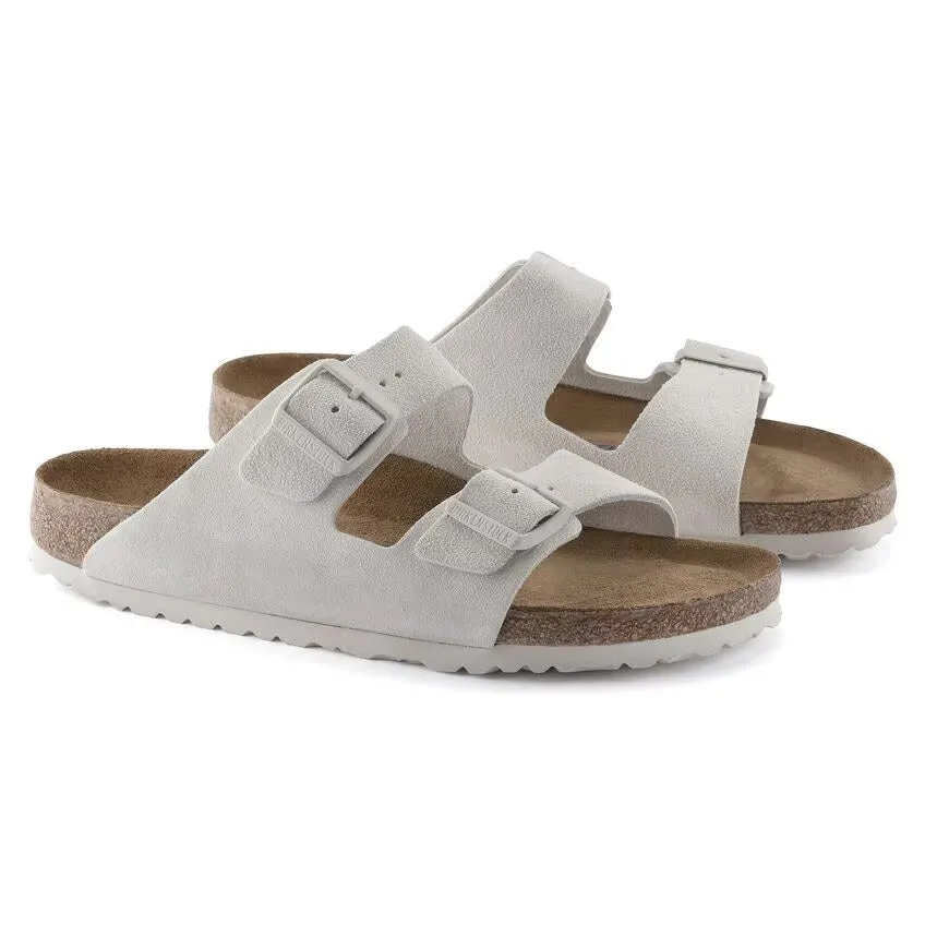BIRKENSTOCK ARIZONA WHITE SUEDE