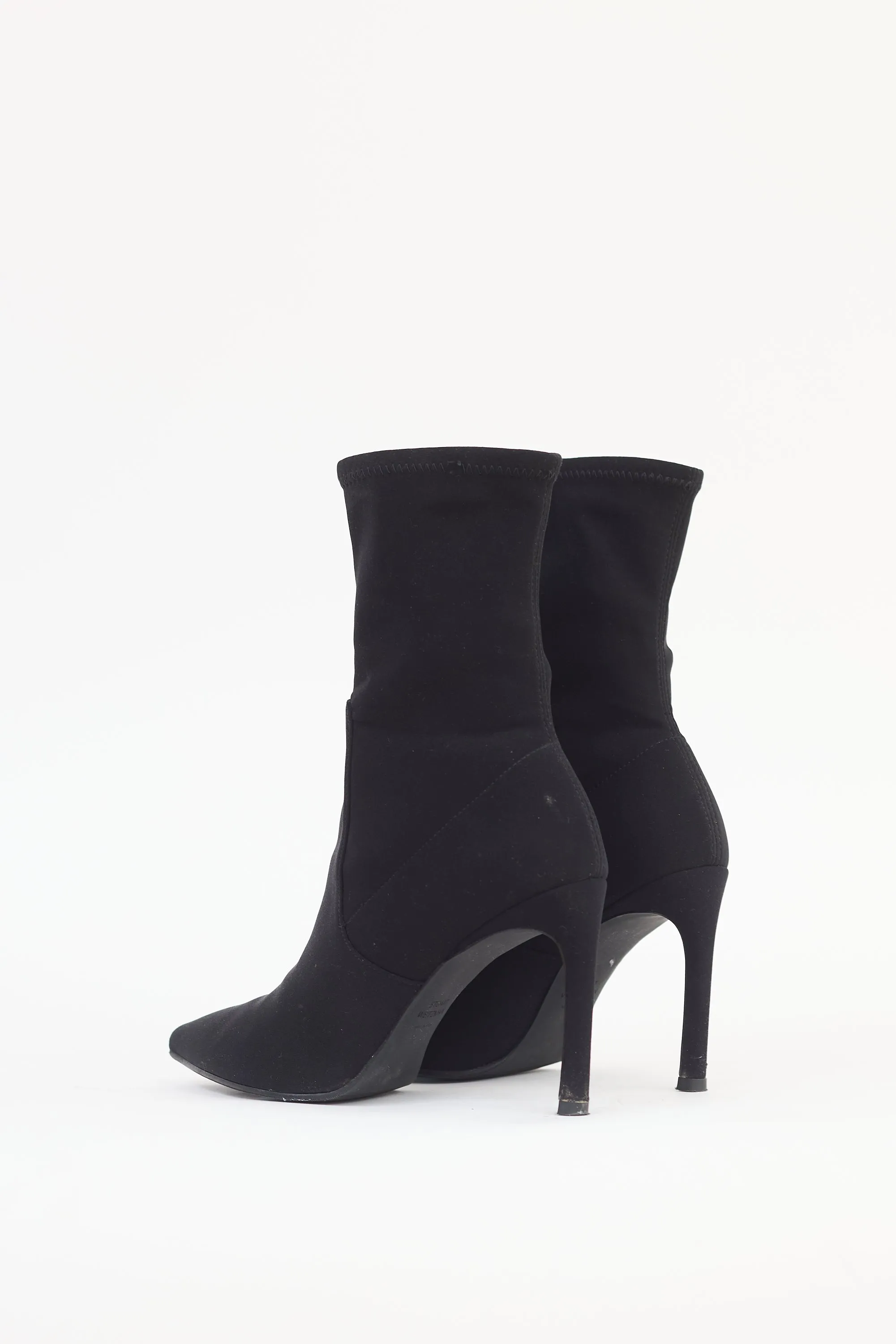 Black Nylon Sock Boot