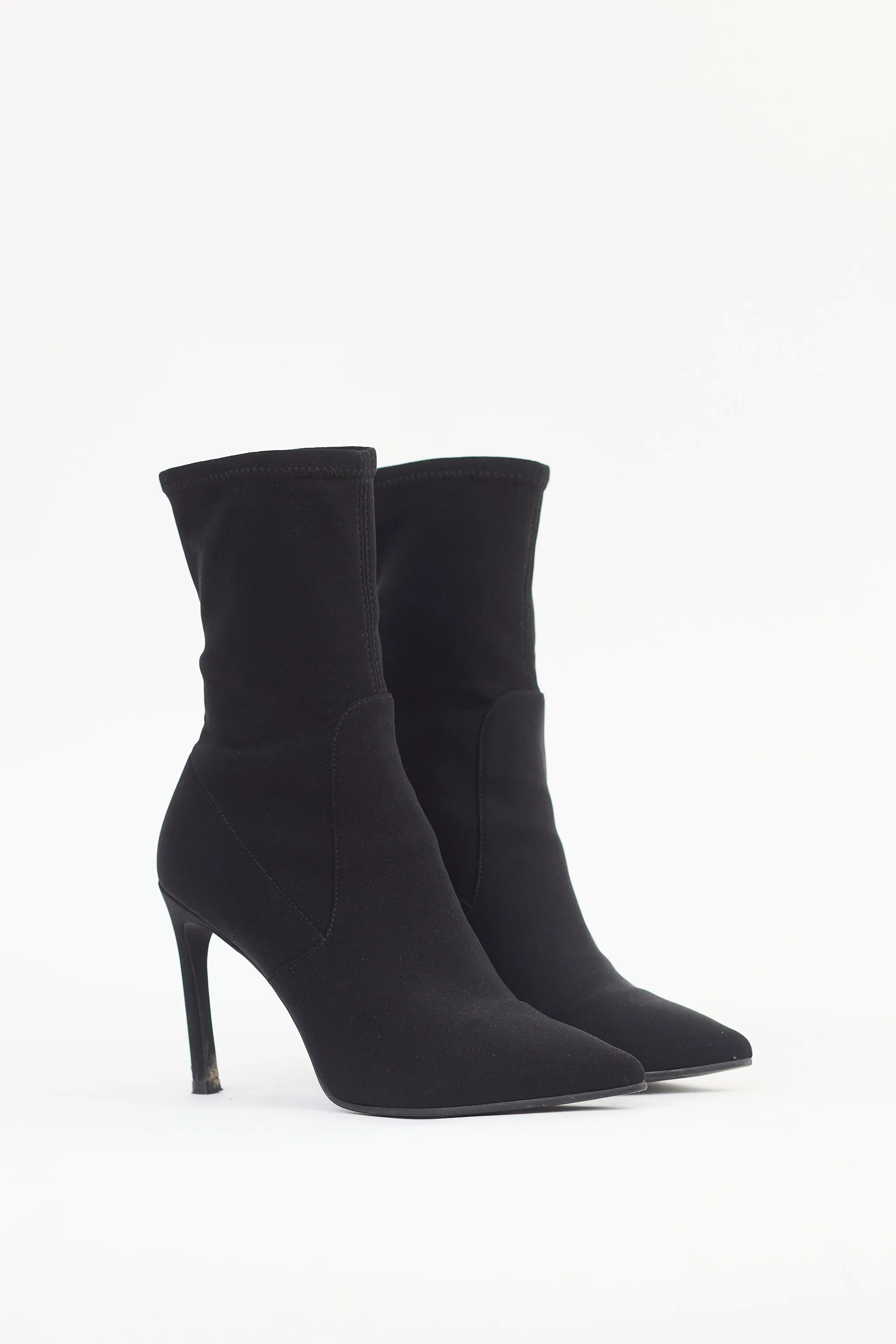Black Nylon Sock Boot