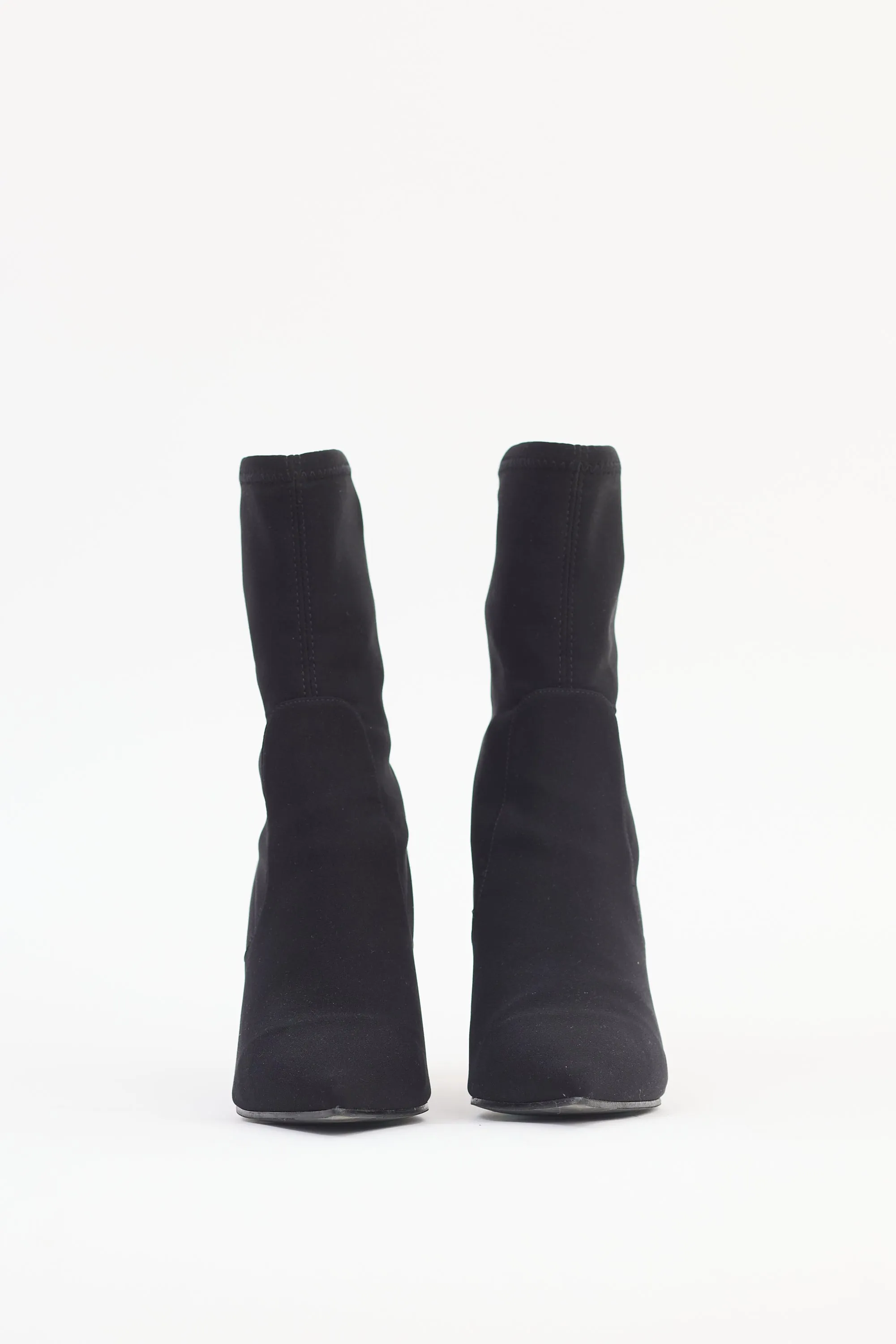 Black Nylon Sock Boot