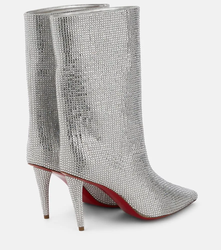 Christian Louboutin Astrilarge Strass suede ankle boots
