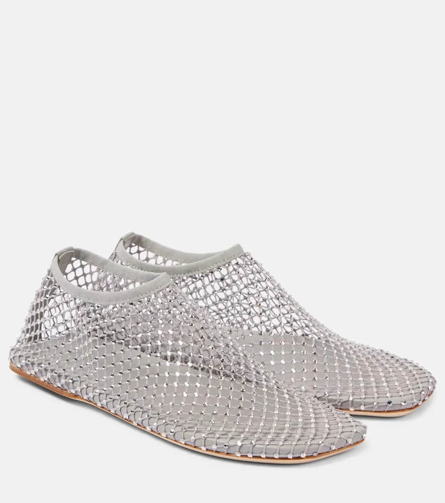 Christopher Esber Minette embellished mesh flats
