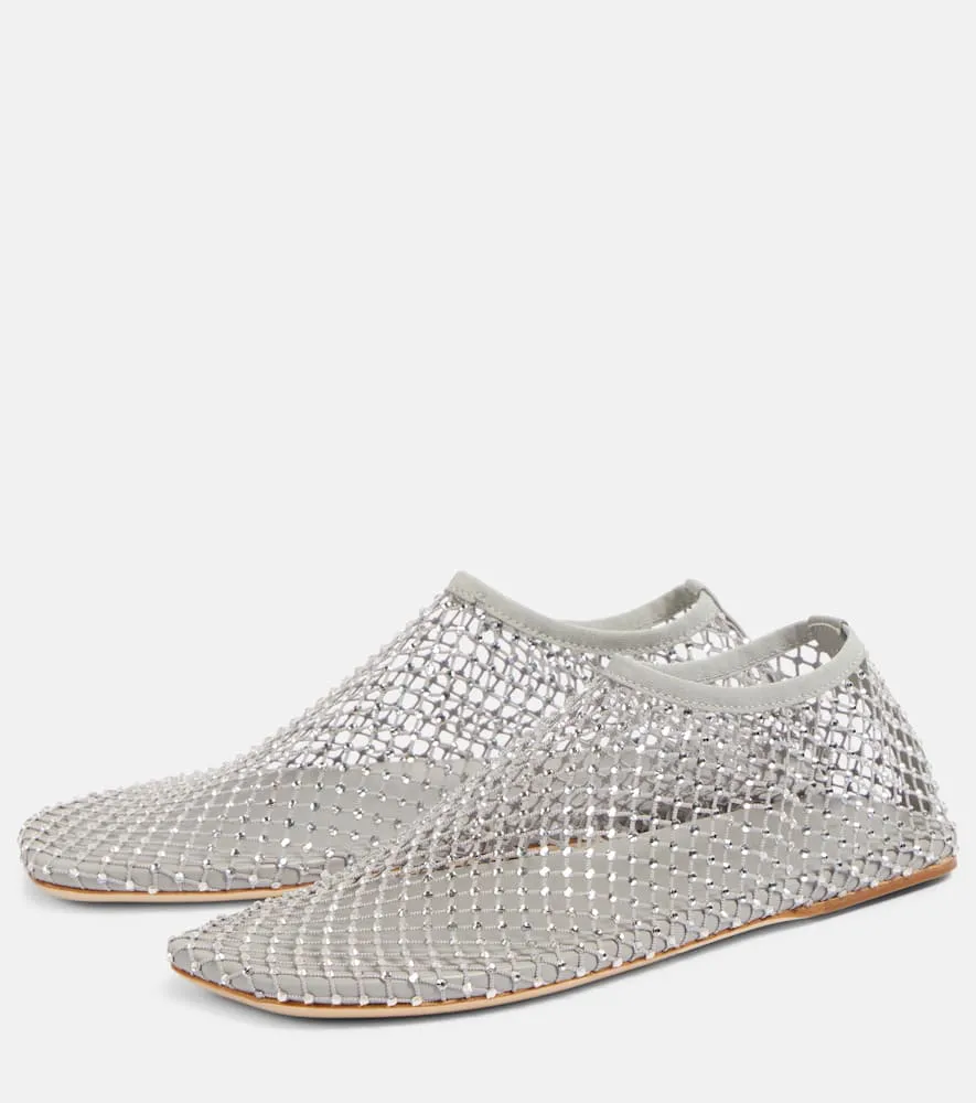Christopher Esber Minette embellished mesh flats
