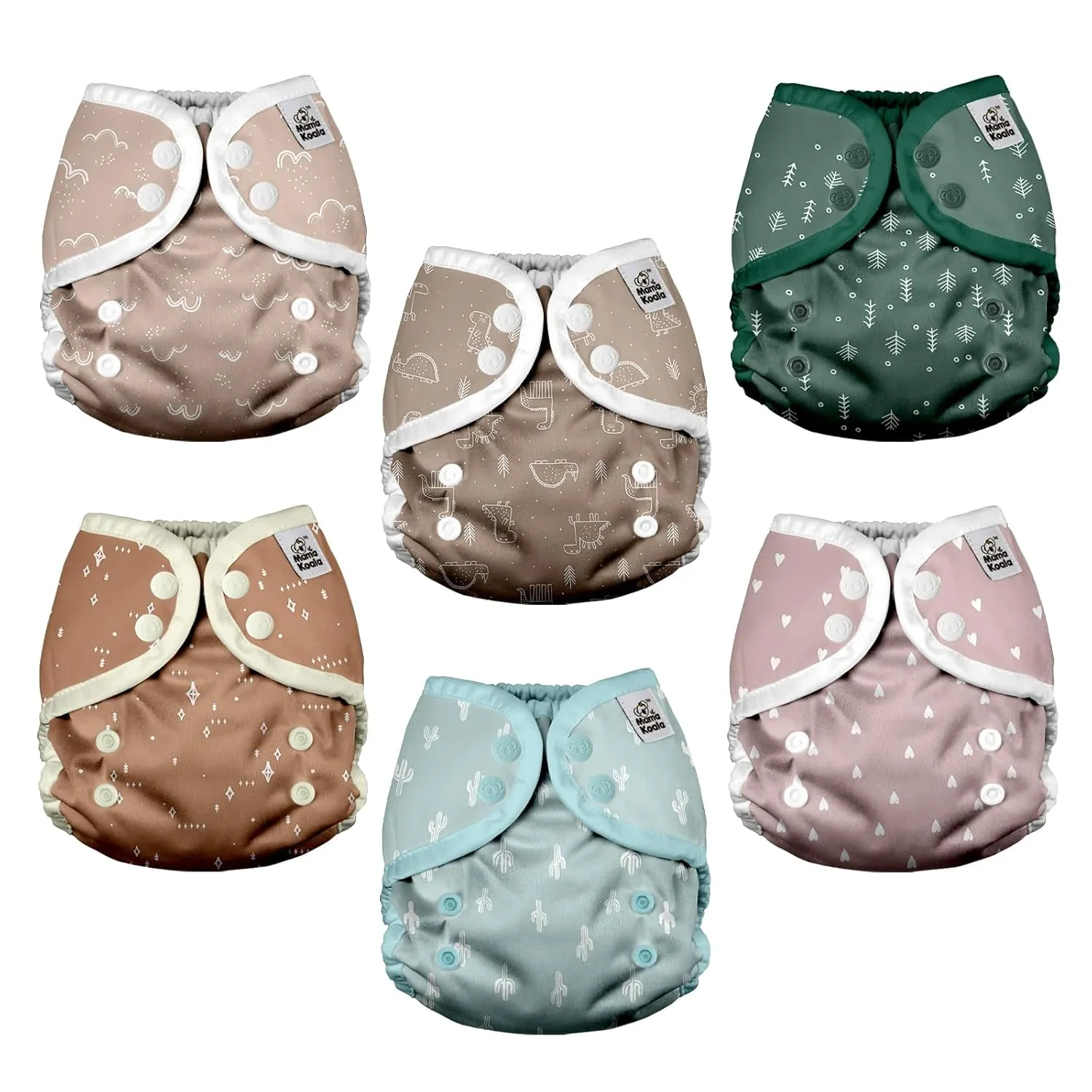 CLOTH DIAPER COVERS - 6 PACK