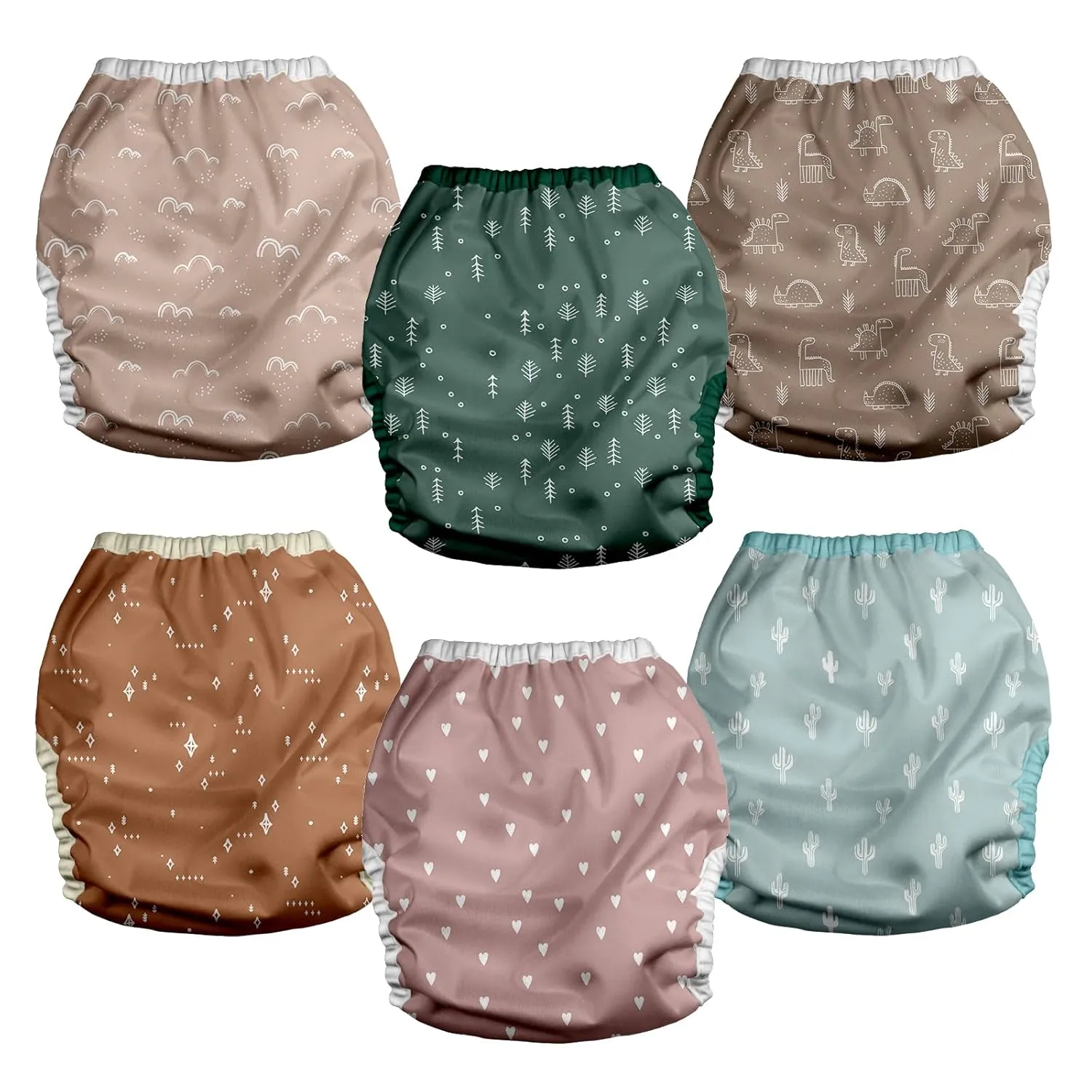 CLOTH DIAPER COVERS - 6 PACK