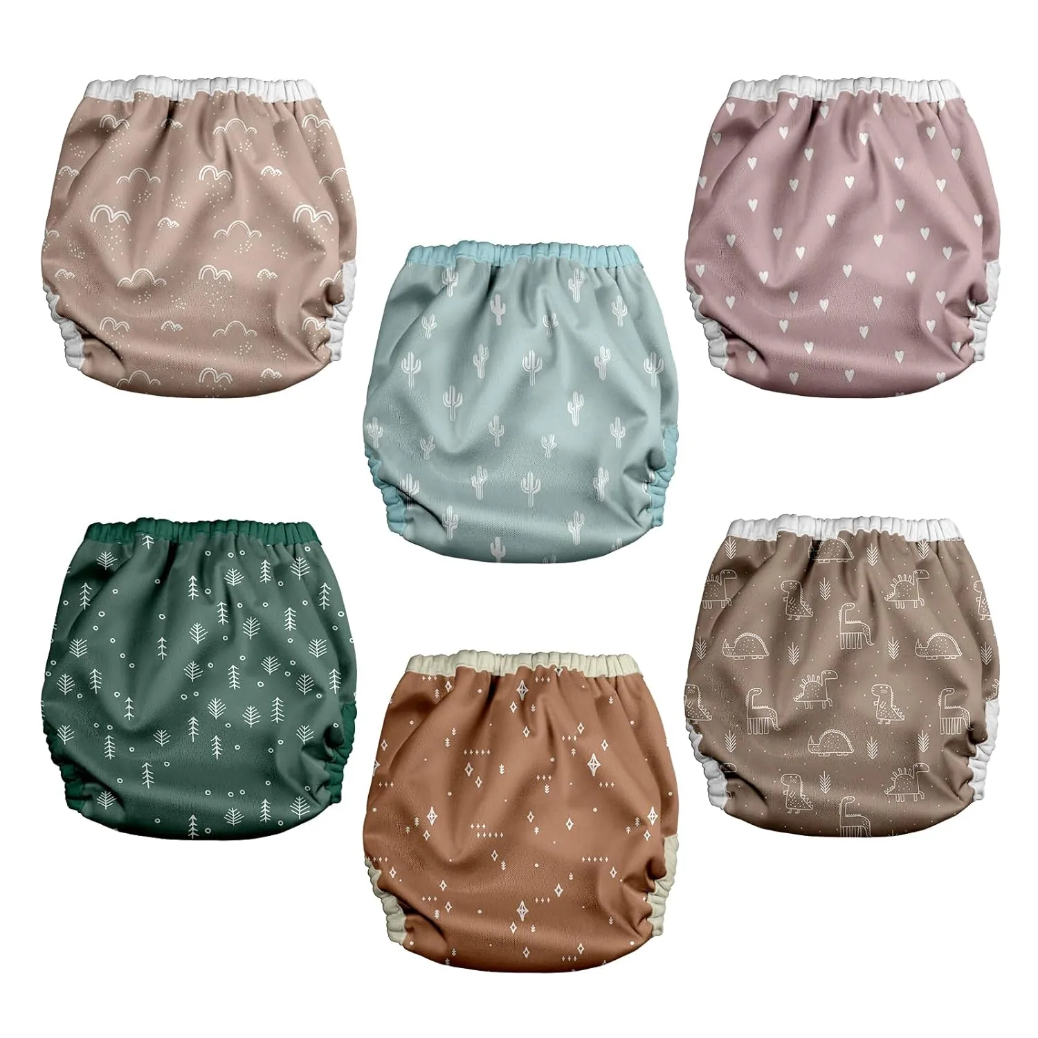 CLOTH DIAPER COVERS - 6 PACK