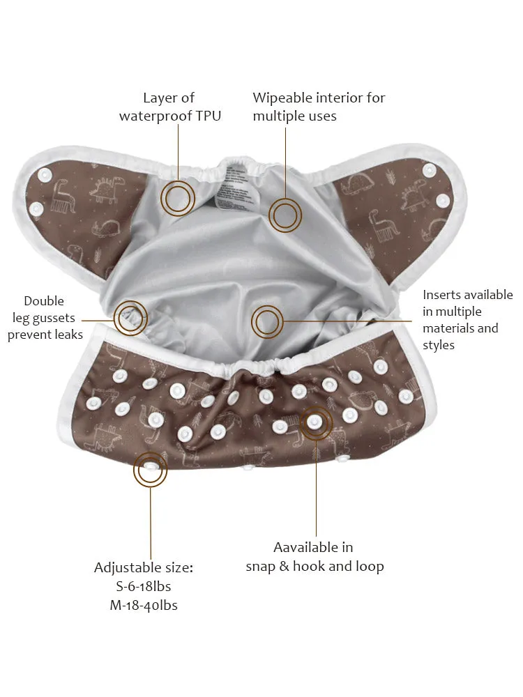 CLOTH DIAPER COVERS - 6 PACK