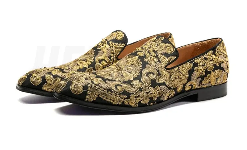 Colorful Embroidery Loafers