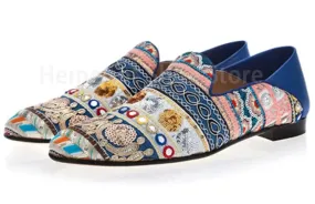 Colorful Embroidery Loafers