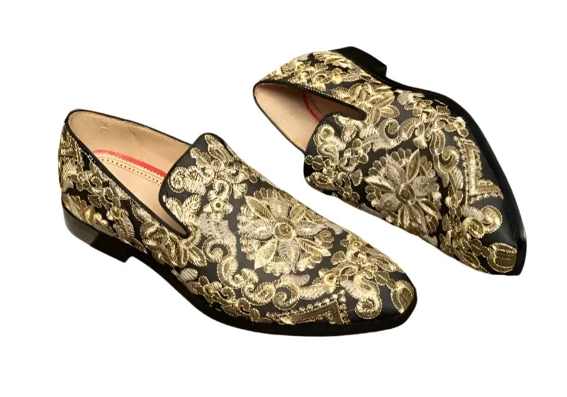 Colorful Embroidery Loafers