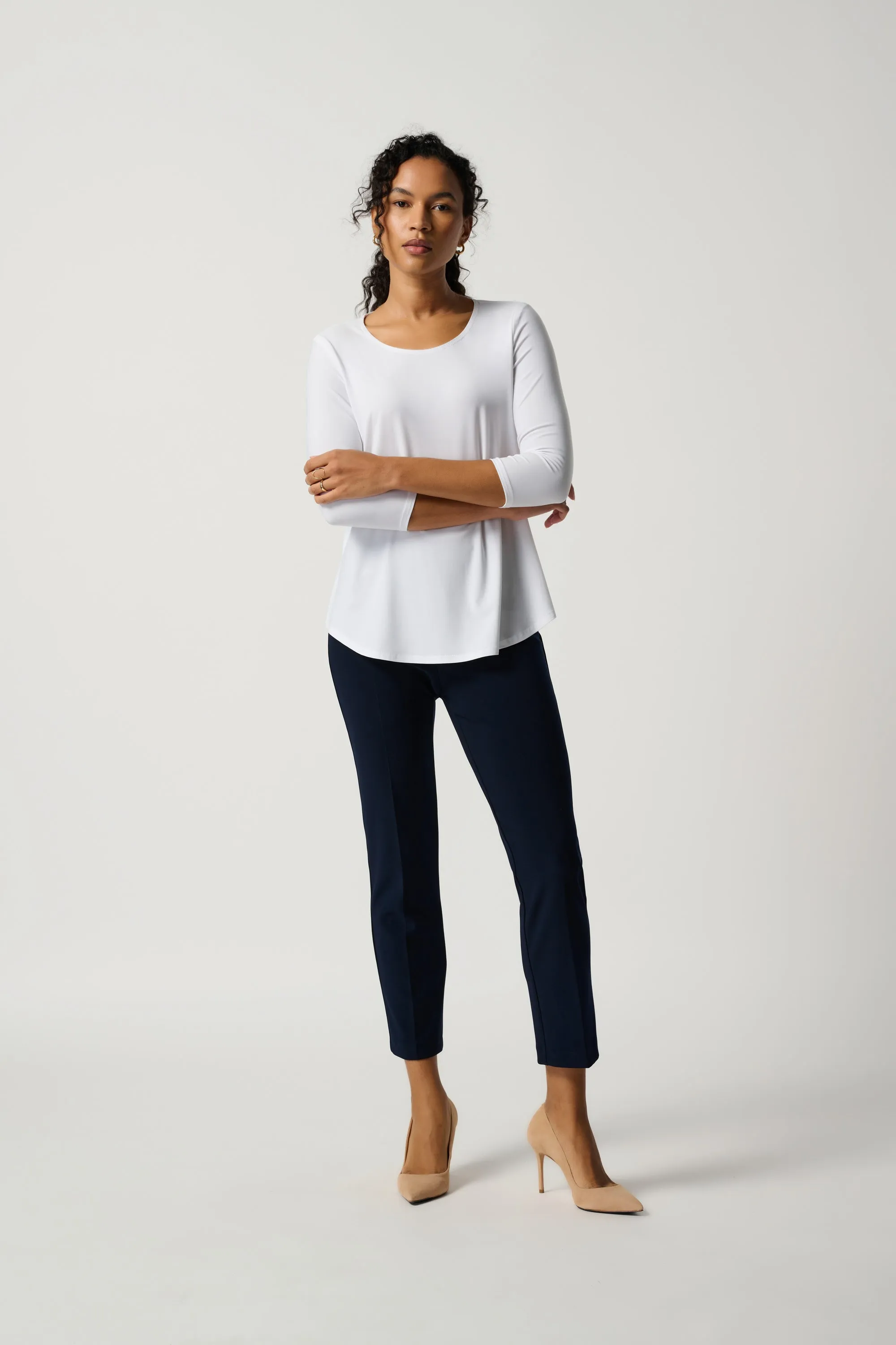 Joseph Ribkoff Classic Cropped Pant  181089  Midnight Blue*