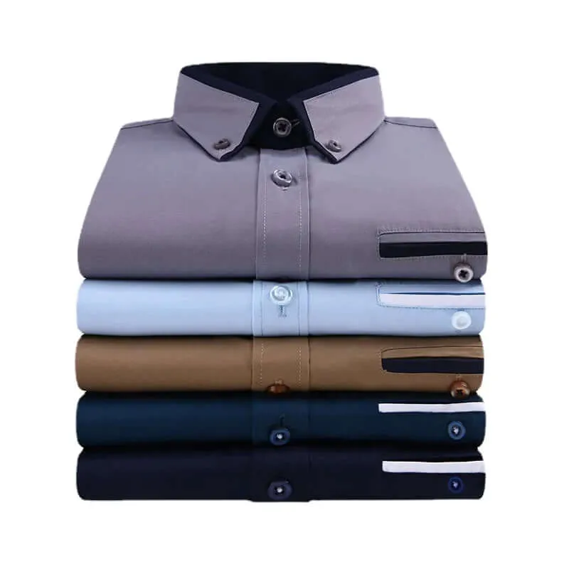Men's Casual Long Sleeve Shirt: Stylish & Comfortable