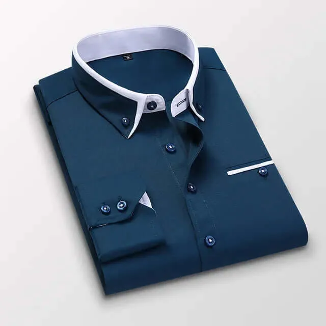Men's Casual Long Sleeve Shirt: Stylish & Comfortable