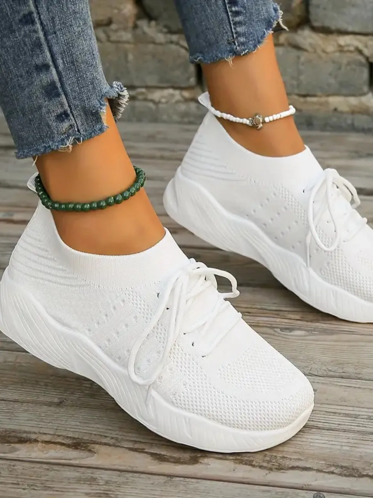 Mesh Round Toe Flat Slip-on Shoes (multiple color options)
