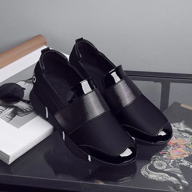 Mujer femmes Femine sans lacet décontracté épaissir doux semelle Plimsolls mocassin Zapatillas plat paresseux loisirs chaussures