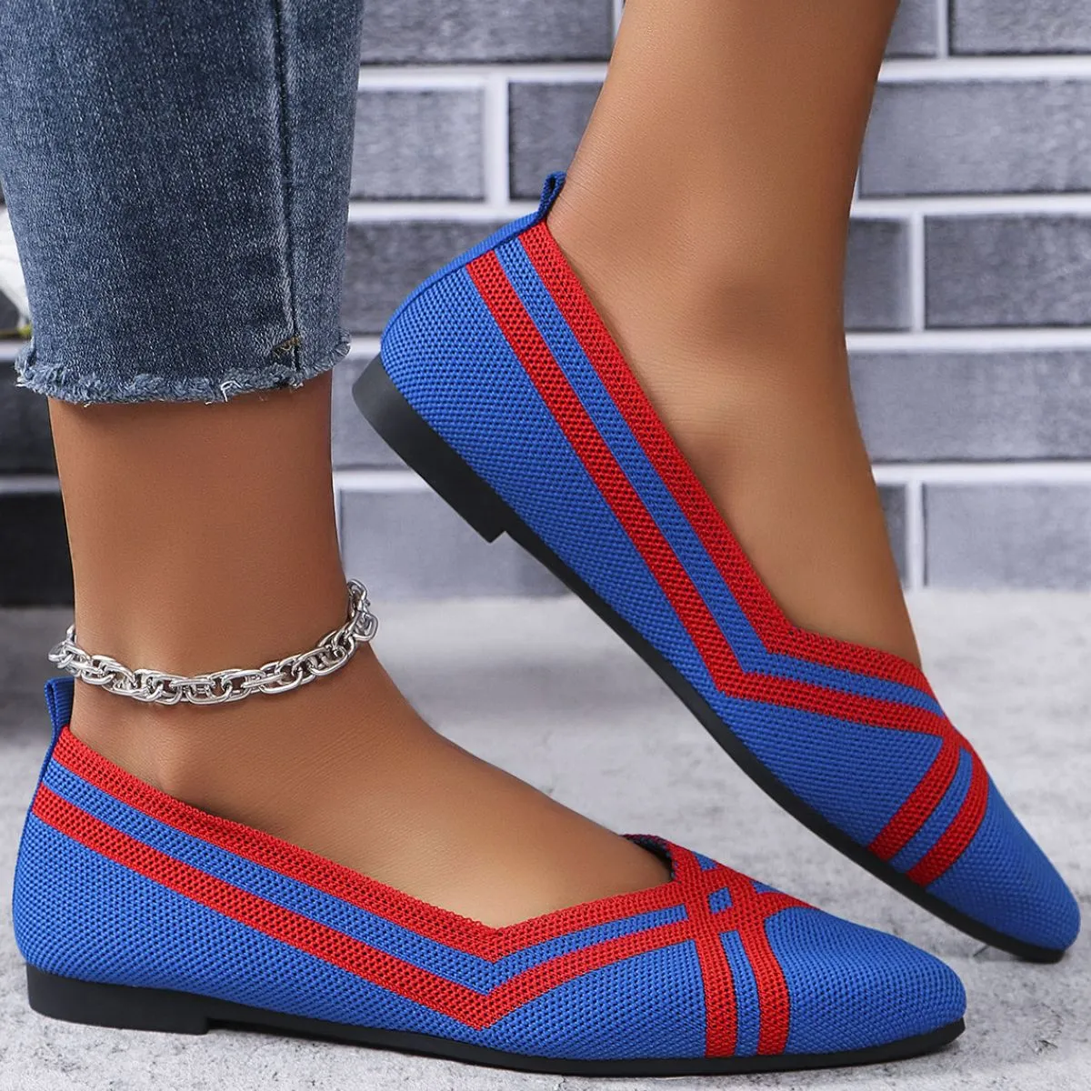 Point Toe Flats Slip-Ons
