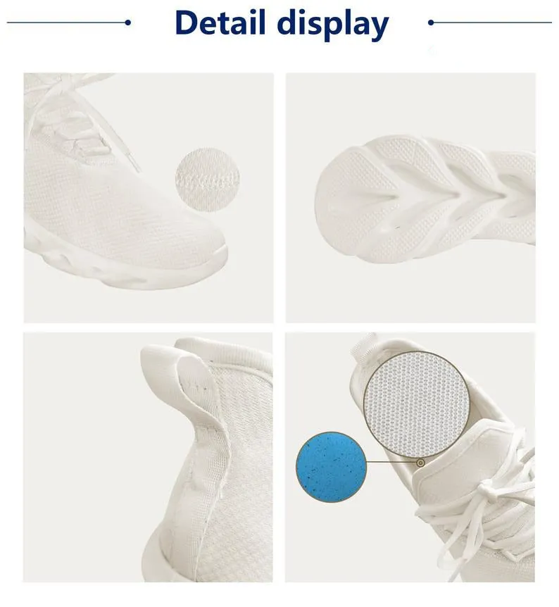 Women Flats Cartoon Dentist Tooth Pattern Casual Shoes Breathable Mesh Female Sneakers Zapatos Mujer